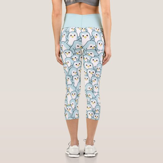 Leggings Capri Lots de Pingouins (Verso)