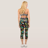 Leggings Capri Lotus Fleurs et Vins (Verso)