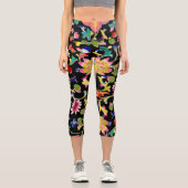 Leggings Capri Lotus Fleurs et Vins (Recto)