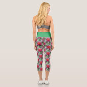 Leggings Capri Lotus Rose Lit D'Eau Haut-Faisant Capris (Verso)