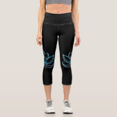 Leggings Capri Lotus Turquoise  (Recto)