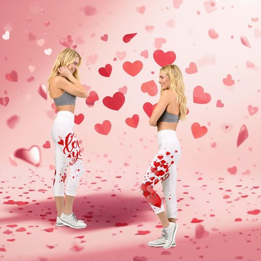 Leggings Capri Love You High Waisted Capris