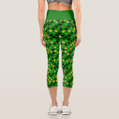 Leggings Capri Lucky Clover Green (Verso)