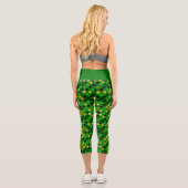 Leggings Capri Lucky Clover Green (Verso)