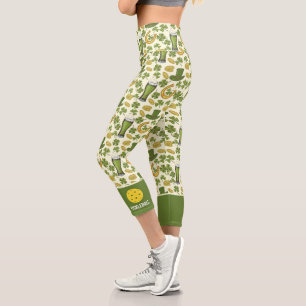 Leggings Capri Lucky Jour de la Saint Patrick  personnalisé Casq