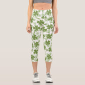 Leggings Capri Lucky St. Patrick's Day Shamrock (Recto)