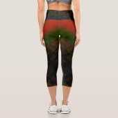 Leggings Capri Lueur de l'Ember de la forêt (Verso)