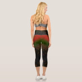 Leggings Capri Lueur de l'Ember de la forêt (Verso)