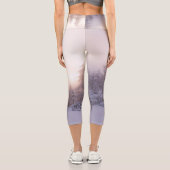 Leggings Capri Lumière du soleil et forêt d'épinettes (Verso)