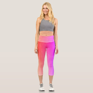 Leggings Capri lumière mystique bicolor abstrait design art