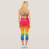 Leggings Capri Lumière Prisme - Spectrum Arc-en-ciel vibrant (Verso)