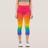 Leggings Capri Lumière Prisme - Spectrum Arc-en-ciel vibrant (Recto)