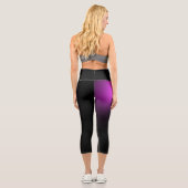 Leggings Capri Lumières Twirl Purple Sunburst (Verso)