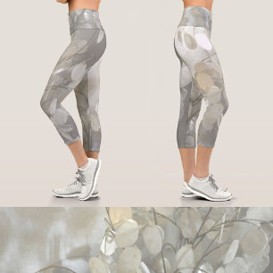 Leggings Capri Lunaria Dollar Argent Floral Camo