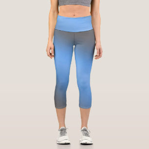 Leggings Capri Lune gris bleu, effet ombre