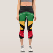 Leggings Capri L'unité est la paix (Recto)