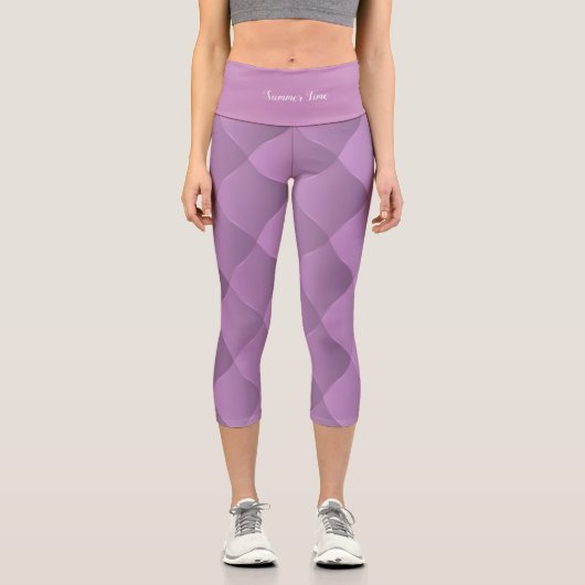 Leggings Capri Luxe doux violet (Recto)