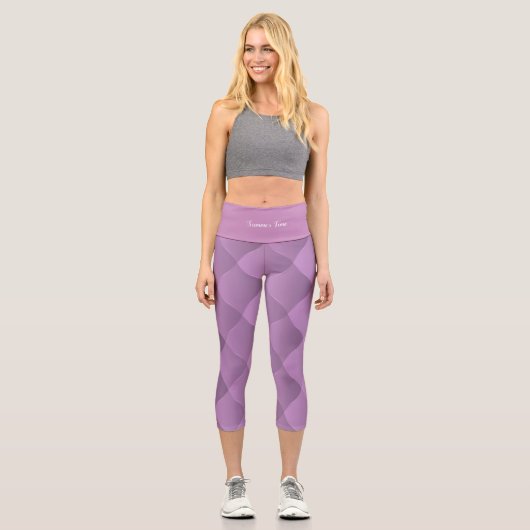 Leggings Capri Luxe doux violet (Recto)