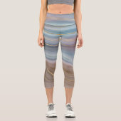 Leggings Capri Luxe Strata | Assiette rose Taupe bleu ardoise (Recto)