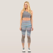 Leggings Capri Luxe Strata | Assiette rose Taupe bleu ardoise (Recto)
