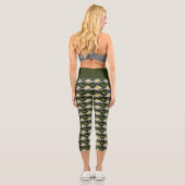 Leggings Capri Lys d'eau blanche Floral (Verso)
