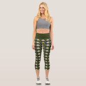 Leggings Capri Lys d'eau blanche Floral (Recto)