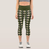 Leggings Capri Lys d'eau blanche Floral (Recto)