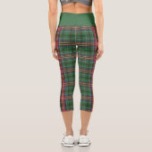 Leggings Capri MacCulloch Scottish Plaid Red Green Personnaliser (Verso)