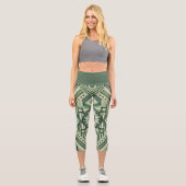 Leggings Capri Machine Verte (Recto)