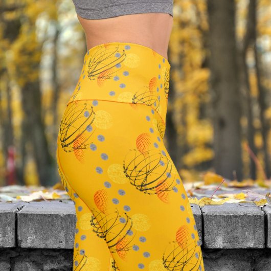 Leggings Capri Magnifique Ambre atomique Vortex Motif Yoga