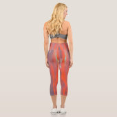 Leggings Capri Magnifique Puerto Vallarta Sunset Sky 1490 (Verso)