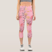 Leggings Capri Magnifique rose Vortex Motif Yoga (Recto)