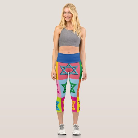 Leggings Capri Maguen David Pop ARt (Recto)