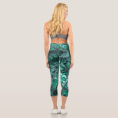 Leggings Capri Malachite fractal5 (Verso)