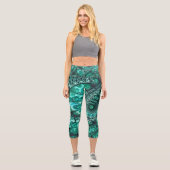 Leggings Capri Malachite fractal5 (Recto)