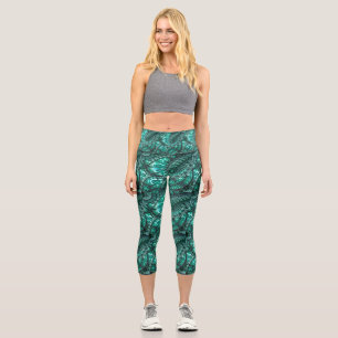 Leggings Capri Malachite fractal5