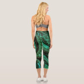 Leggings Capri Malachite fractale1 (Verso)
