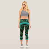 Leggings Capri Malachite fractale1 (Recto)