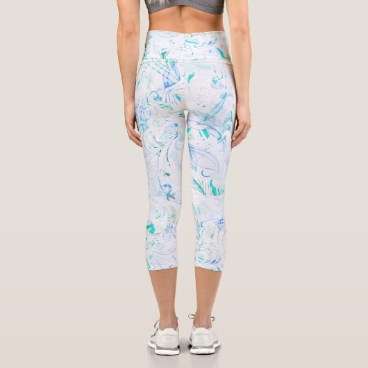 Leggings Capri Mandala Abstrait (Verso)