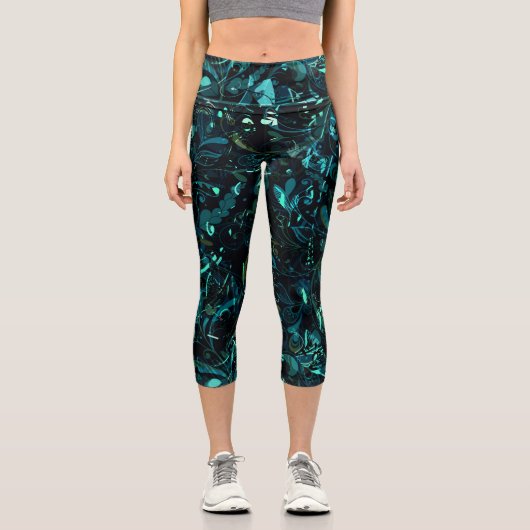 Leggings Capri Mandala Abstrait 3 (Recto)
