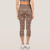Leggings Capri Mandala Brown (Verso)