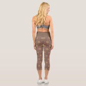 Leggings Capri Mandala Brun (Verso)