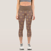 Leggings Capri Mandala Brun (Recto)
