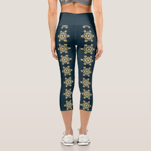 Leggings Capri Mandala Daisy Dreams