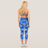 Leggings Capri Mandala en bleu (Verso)