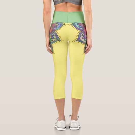 Leggings Capri Mandala Inde Style 1 (Verso)