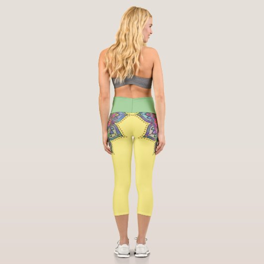 Leggings Capri Mandala Inde Style 1 (Verso)