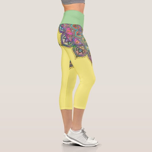 Leggings Capri Mandala Inde Style 1 (Droite)