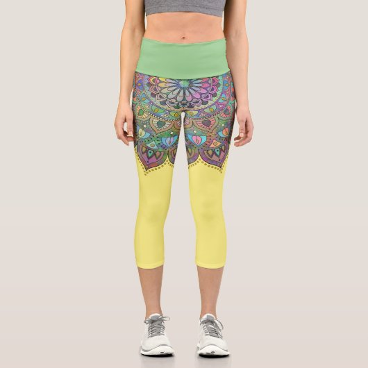 Leggings Capri Mandala Inde Style 1 (Recto)