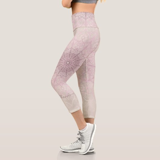 Leggings Capri Mandala "La cuisse de la nymphe" (Gauche)
